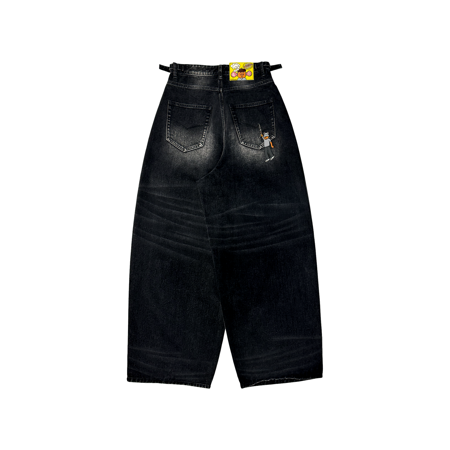 Bubble Gum Baggys (Washed Black)