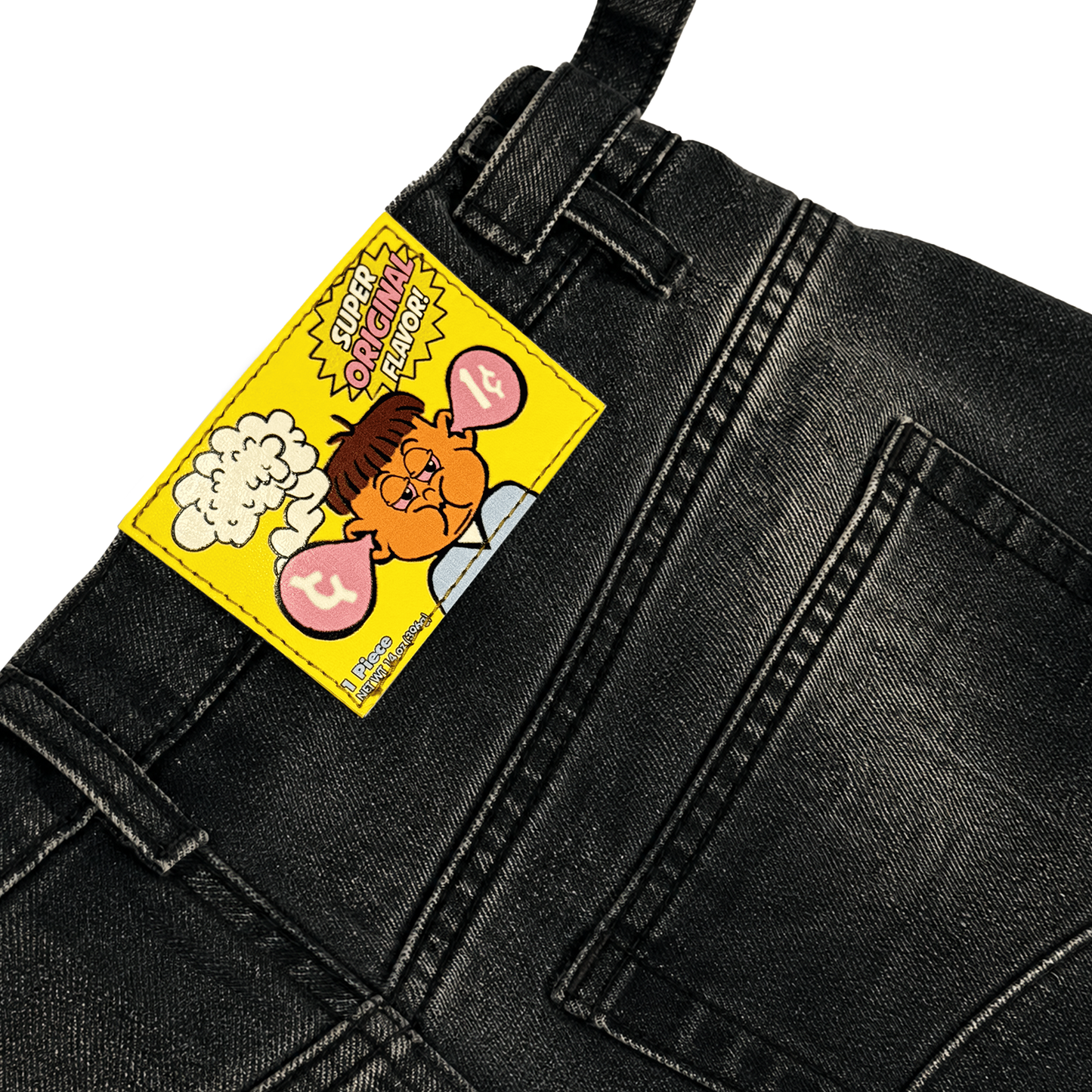 Bubble Gum Baggys (Washed Black)