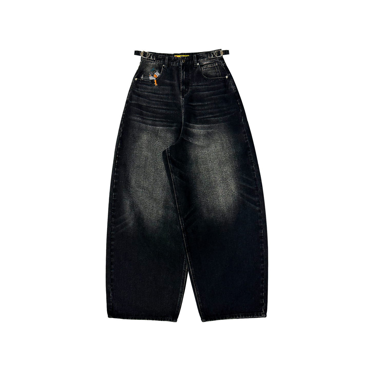 Bubble Gum Baggys (Washed Black)