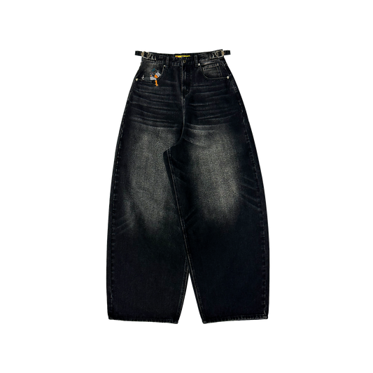 Bubble Gum Baggys (Washed Black)
